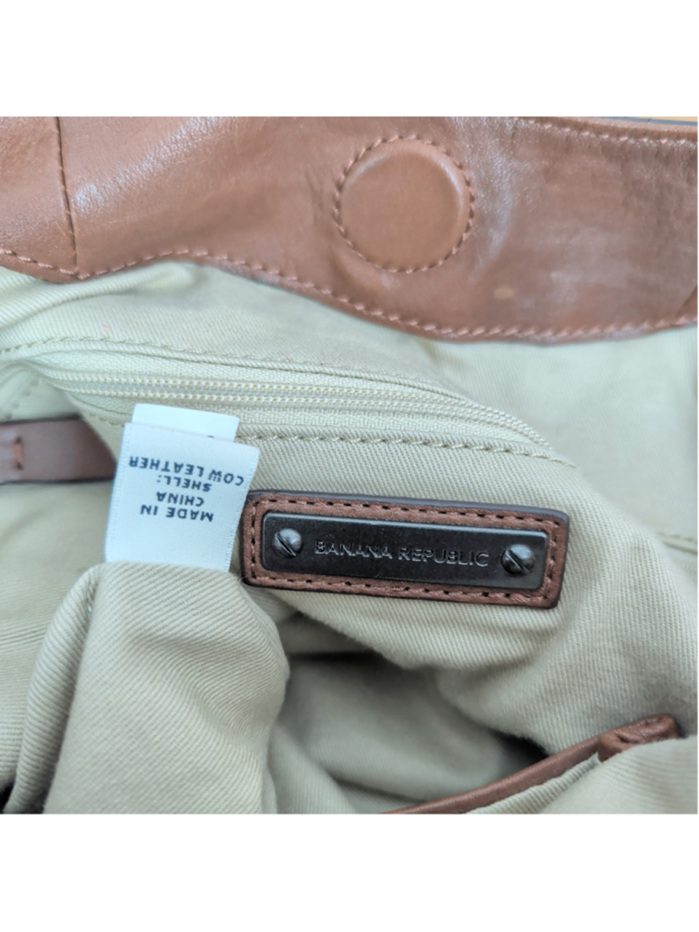 Banana Republic Brown Leather Shoulder Bag - Picture 2 of 8